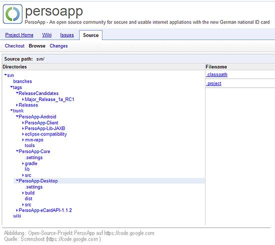 PersoApp (Open Source eID-Client) auf googlecode